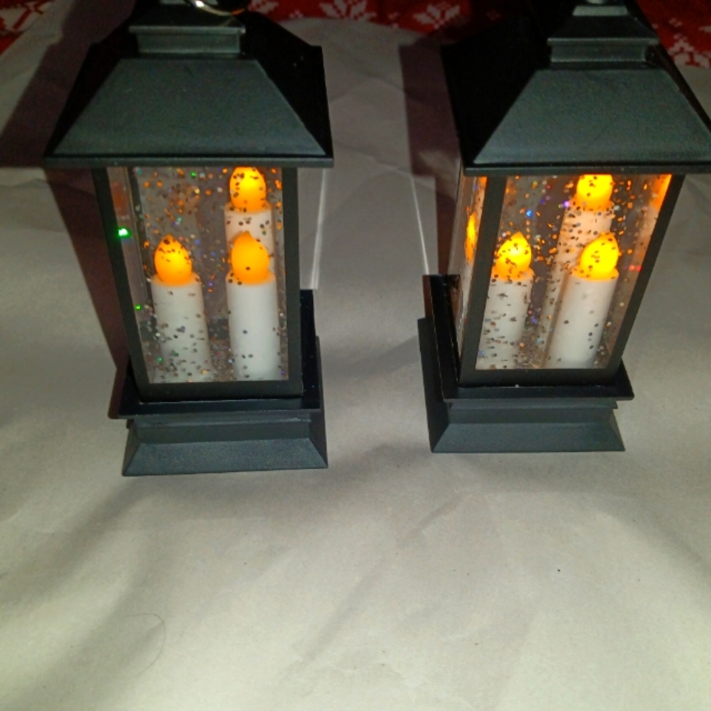 Set of 2 led lanterns